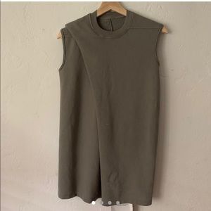Rick Owens drkshdw fleece mini dress